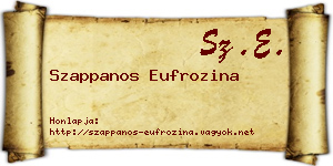 Szappanos Eufrozina névjegykártya