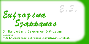 eufrozina szappanos business card
